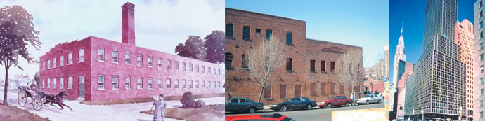 Первое здание компании «Пфайзер» в Бруклине .