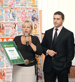 Анна Мищенко,  продакт-менеджер компании «Актавис», Борис Арясов, директор рекламного агентства «Медиа Партнер»
