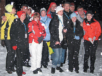 Команда украинского представительства «Хоффманн-Ля Рош Лтд.» во время поездки в Швейцарию