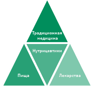 Современная пищевая пирамида (по «Frost & Sullivan», 2012)