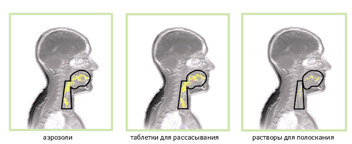 Особенности сохранения активного ингредиента на слизистой оболочке при использовании различных лекарственных форм лекарственных средств