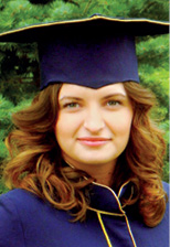 Студентка-магістрант, голова Студентського парламенту НФаУ Ірина Бондарчук