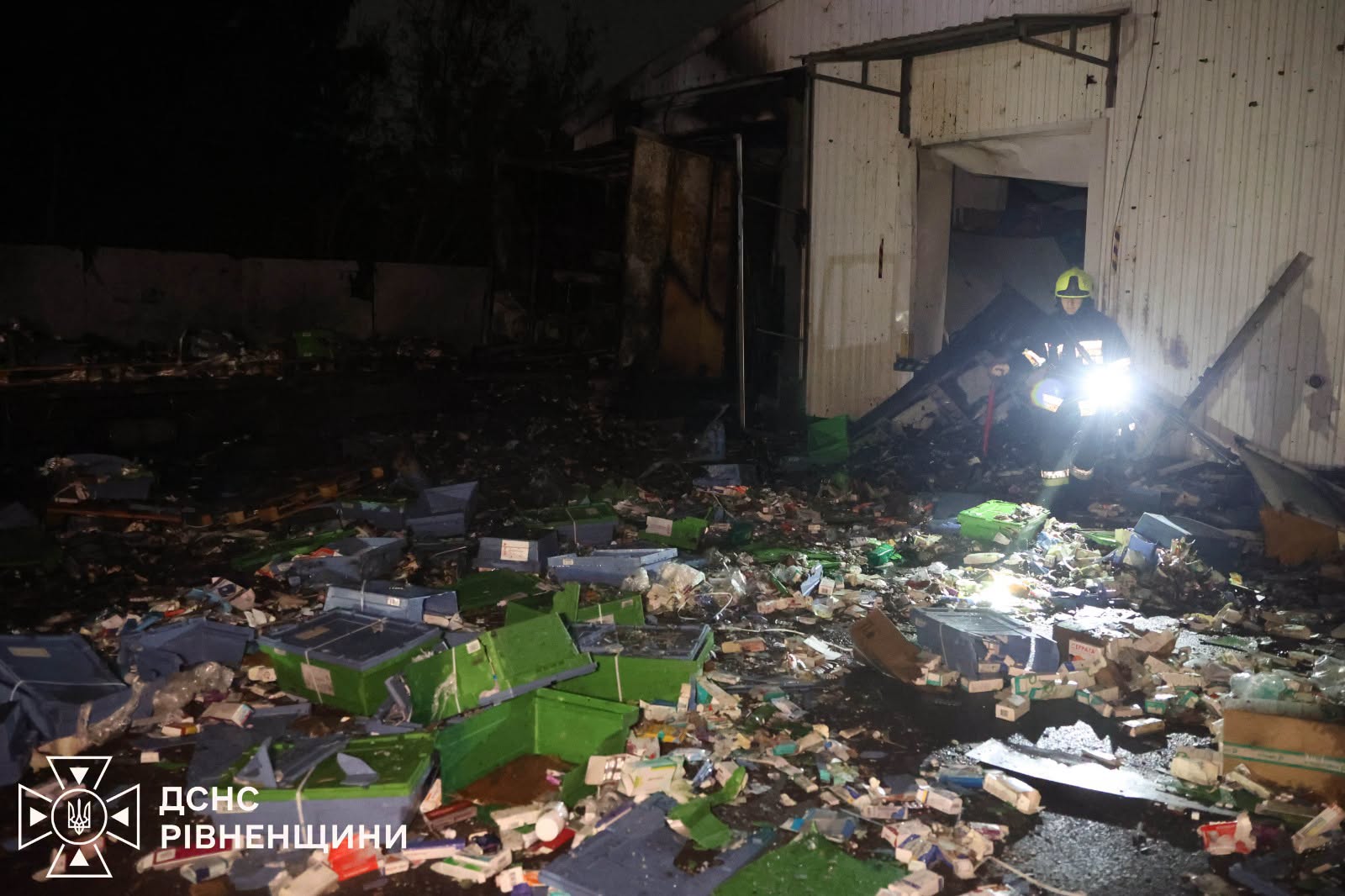 Наслідки російської атаки на&nbsp;об’єкт цивільної інфраструктури в&nbsp;Рівном