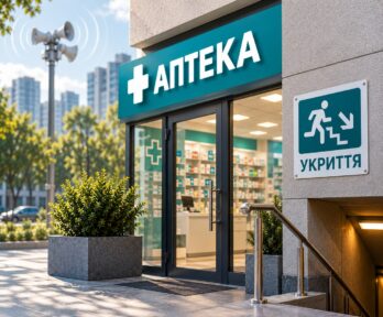 Аптека и&nbsp;укрытие под&nbsp;сигналом тревоги